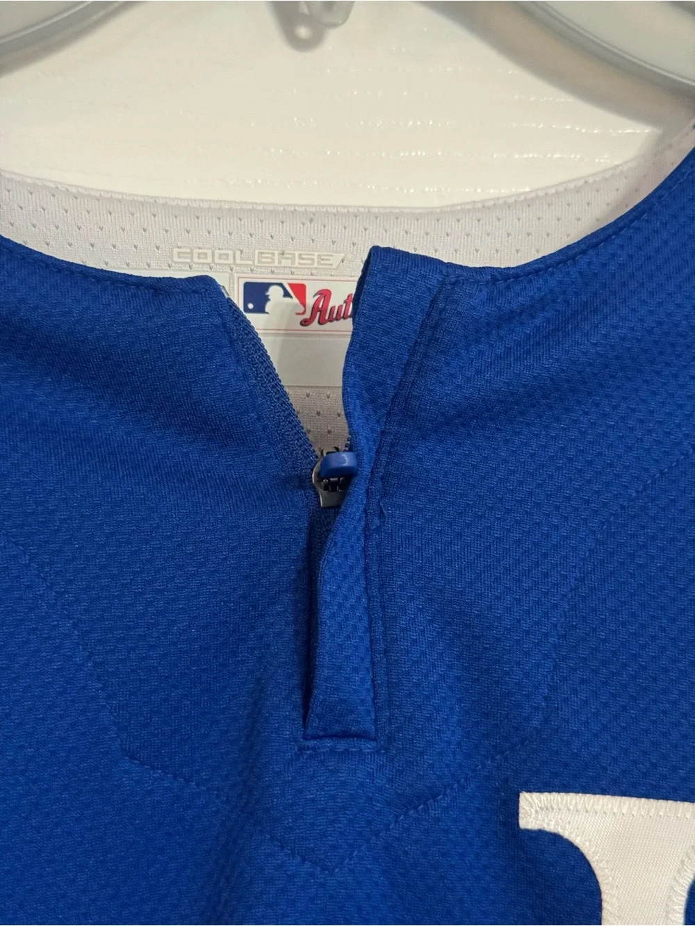 Kansas City Royals Majestic On-Field 3/4-Sleeve Batting Practice Jersey Small
